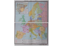 Учебная карта "Европа 1924-1939 гг" 1050*1420 мм (матовое, 2-стороннее лам.) - «globural.ru» - Тобольск
