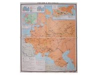 Учебная карта "Россия 1907-1914 гг." 1420*1100 мм (матовое, 2-стороннее лам.) - «globural.ru» - Тобольск
