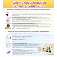 Стенд "Техника безопасности на уроке технологии" - «globural.ru» - Тобольск
