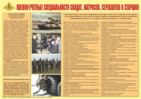 Плакат "Военно-учетные специальности солдат, матросов, сержантов и старшин" - «globural.ru» - Тобольск