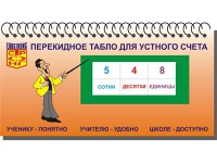 Перекидное табло для устного счета (ламинированное) - «globural.ru» - Тобольск