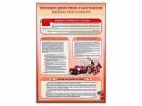 Стенд "Порядок действий работников школы при пожаре" - «globural.ru» - Тобольск