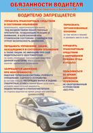 Плакат "Водителю запрещается " 1000*1400 винил - «globural.ru» - Тобольск