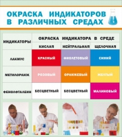 Стенд "Окраска индикаторов в различных средах" - «globural.ru» - Тобольск