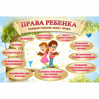 Стенд "Права ребенка" 1,5х1,0 - «globural.ru» - Тобольск
