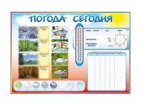 Стенд-уголок маркерный "Погода сегодня" - «globural.ru» - Тобольск