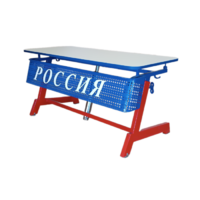 Стол ученический двухместный "Патриот-2п" на газовом лифте (р.гр. № 3-7 и наклоном столешницы ) - «globural.ru» - Тобольск