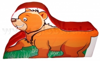 Напольная игрушка "Медвежонок" с шелкографией (ВИК) - «globural.ru» - Тобольск