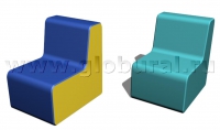 Прямоугольный стул 50*60*60/32см (ВИК) - «globural.ru» - Тобольск