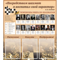 "Шахматы" тематический стенд - «globural.ru» - Тобольск