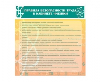 Стенд "Правила безопасности труда в кабинете физики" - «globural.ru» - Тобольск