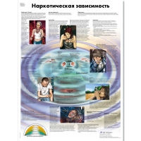 Плакат "Наркотическая зависимость", ламинированный, 50*67 см - «globural.ru» - Тобольск