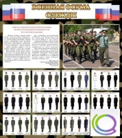 Стенд "Военная форма одежды (флаг РФ)" - «globural.ru» - Тобольск