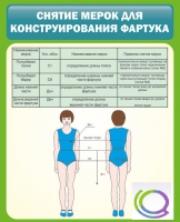 Стенд "Снятие мерок для конструирования фартука" - «globural.ru» - Тобольск