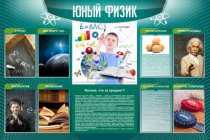 Стенд "Юный физик" (вариант 2) - «globural.ru» - Тобольск
