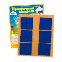 Прозрачный квадрат Ларчик (ковролин, синий)   - «globural.ru» - Тобольск