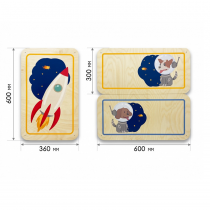 Набор стеновых панелей «Мы в Космосе - Белка и Стрелка» - «globural.ru» - Тобольск