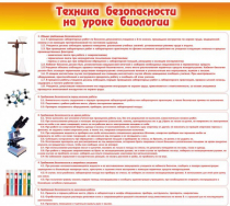 Стенд "Техника безопасности на уроках биологии" (вариант 2) - «globural.ru» - Тобольск