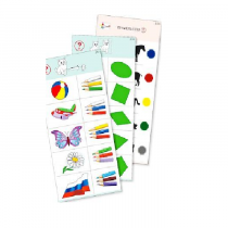 Комплект карточек (10) "Обучающий калейдоскоп для ДО. Познание. Цвет и форма" - «globural.ru» - Тобольск