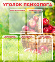Стенд "Уголок психолога" (вариант 1) - «globural.ru» - Тобольск