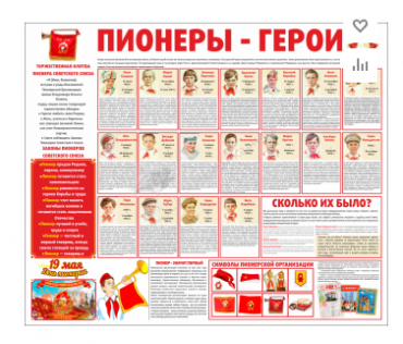 Тематический стенд "Пионеры-герои" - «globural.ru» - Тобольск